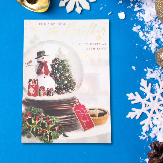 Brother Christmas Card - Snowglobe