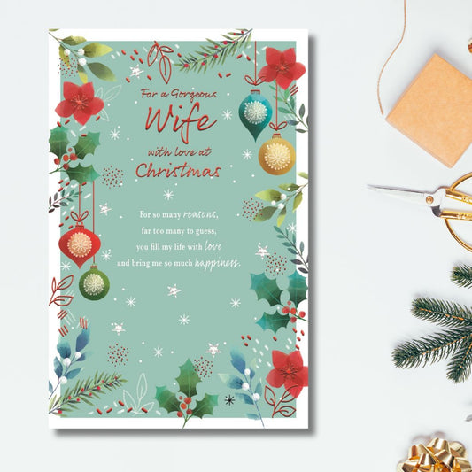 Wife Christmas Card - Most Especially For You