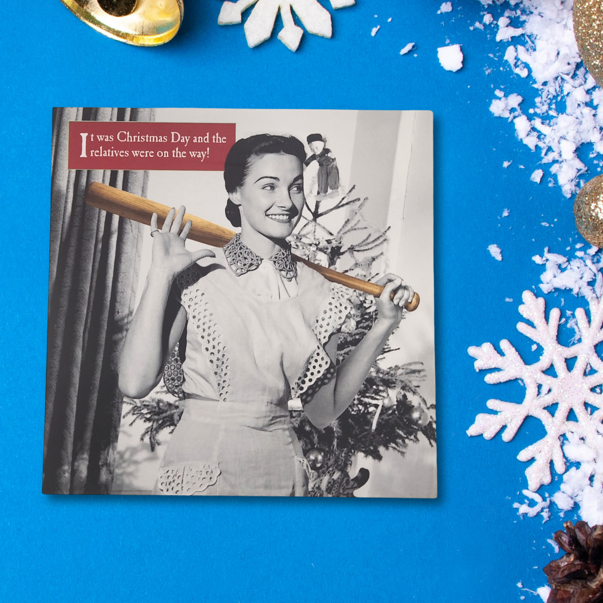 Funny Christmas Card - Morphed Relatives On The Way