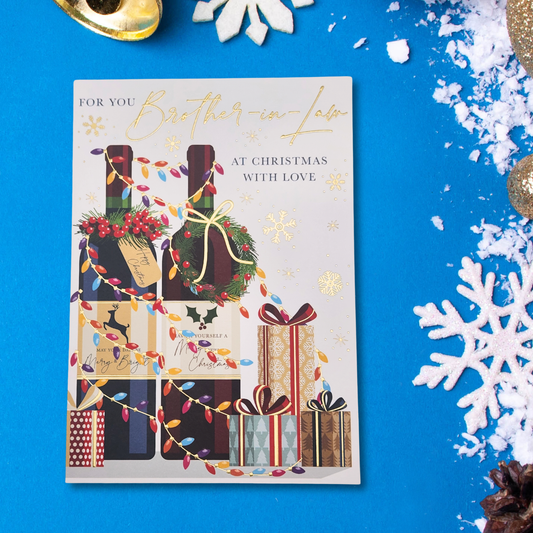 Brother-In-Law Christmas Card - Heritage Wine