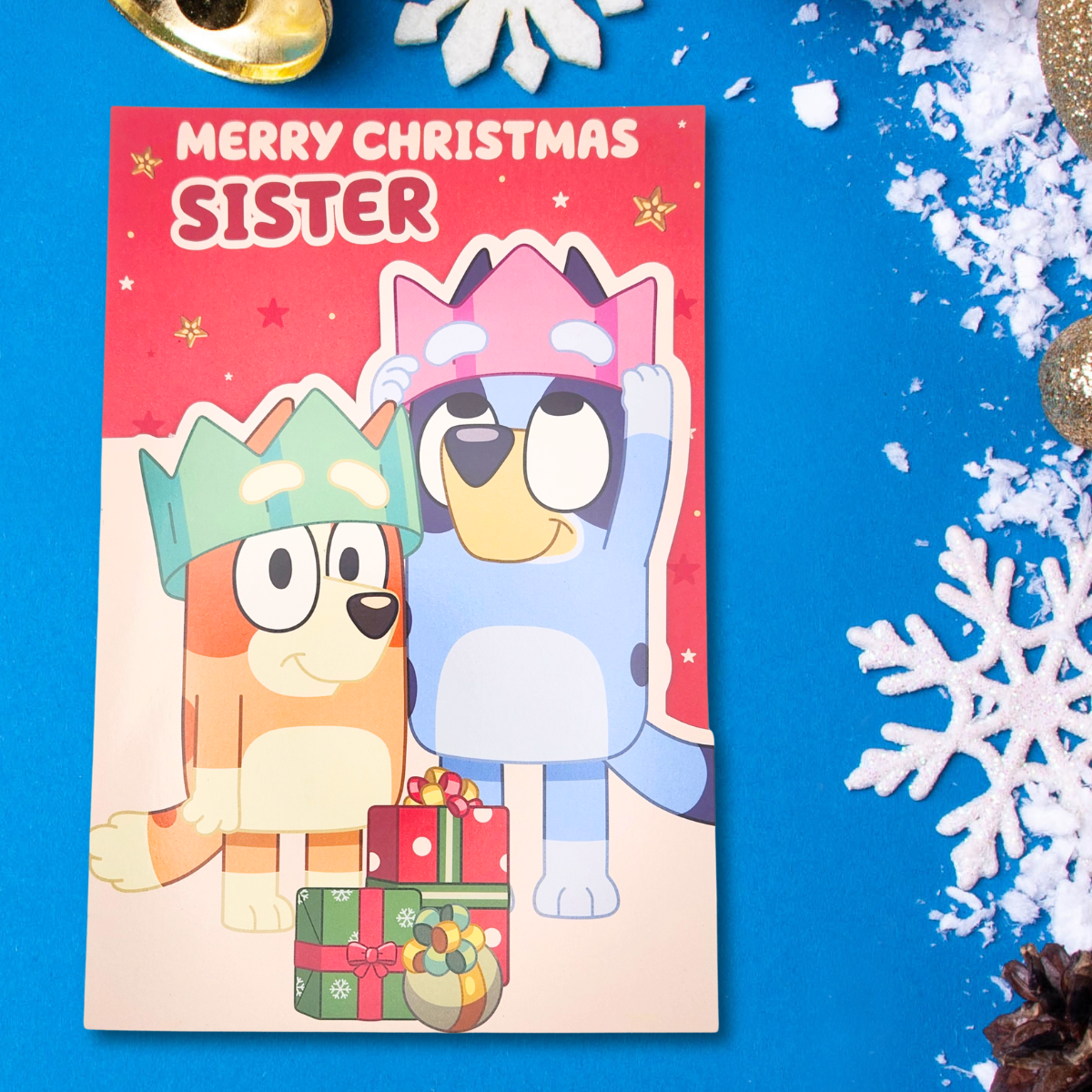 Sister Christmas Card - Bluey