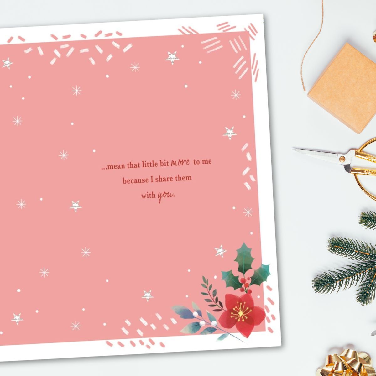 Wife Christmas Card - Most Especially For You