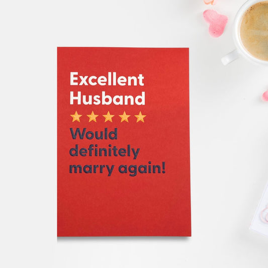 Husband Valentine's Day Card - Excellent Husband
