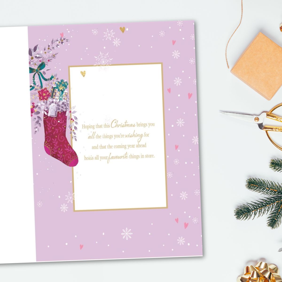 Daughter Large Christmas Card - Moonstone Tree