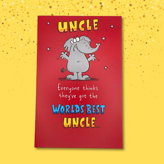 Uncle Birthday Card - Crackers Humour