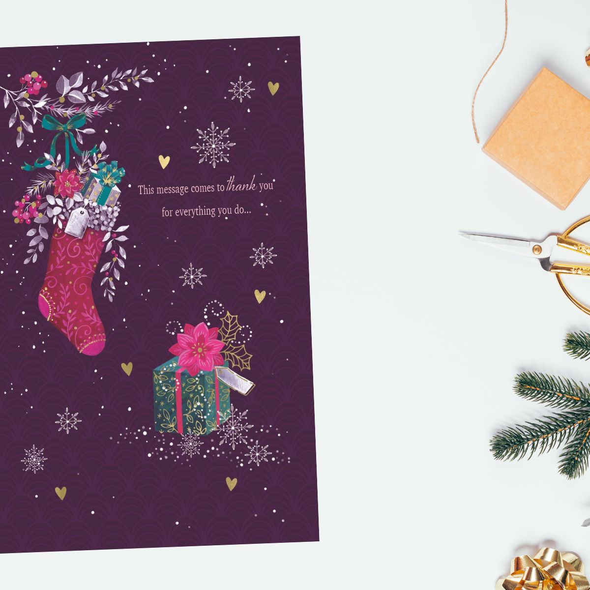 Mum Large Christmas Card - Moonstone