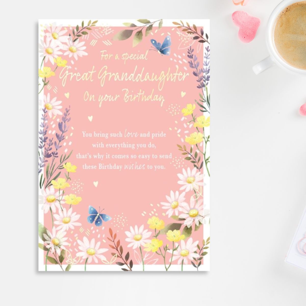 Great Granddaughter Birthday Card - Most Especially For You