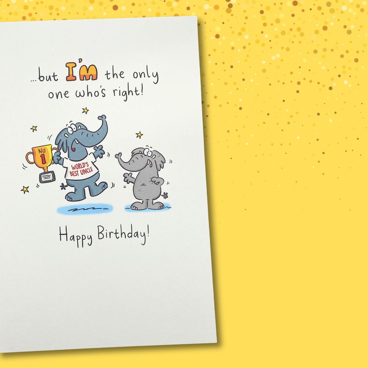 Uncle Birthday Card - Crackers Humour