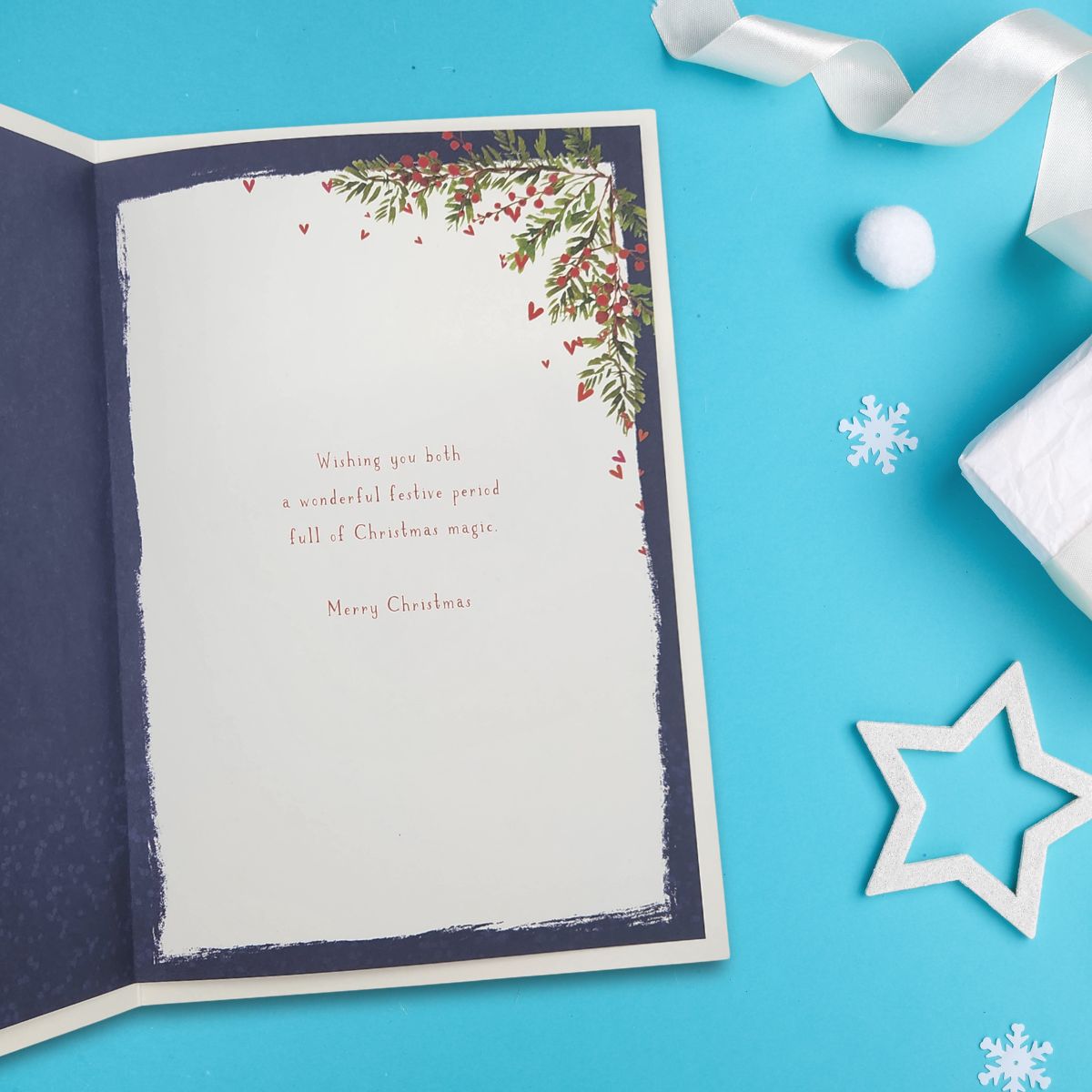 Brother & Girlfriend Christmas Card - Skylight Mason Jar