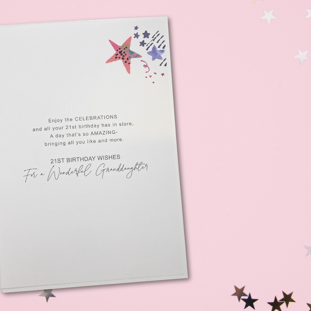 Sister 21st Birthday Card - Candles