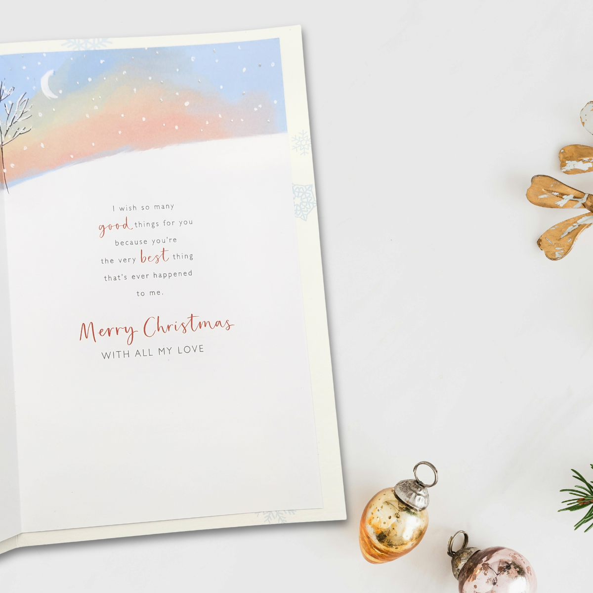 Wife Large Christmas Card - So Many Things I Wish...