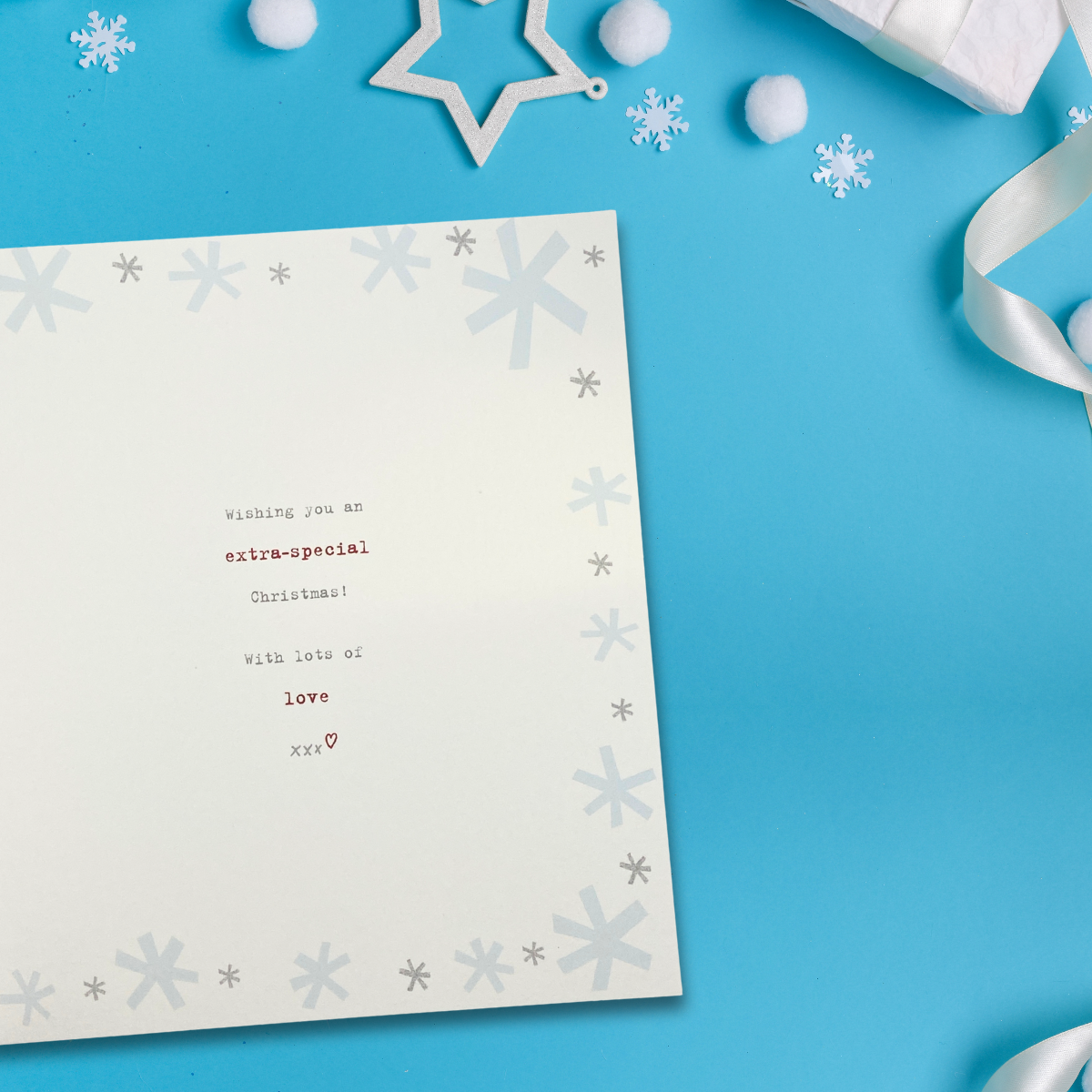 Granddaughter Christmas Card - Boofle Bear