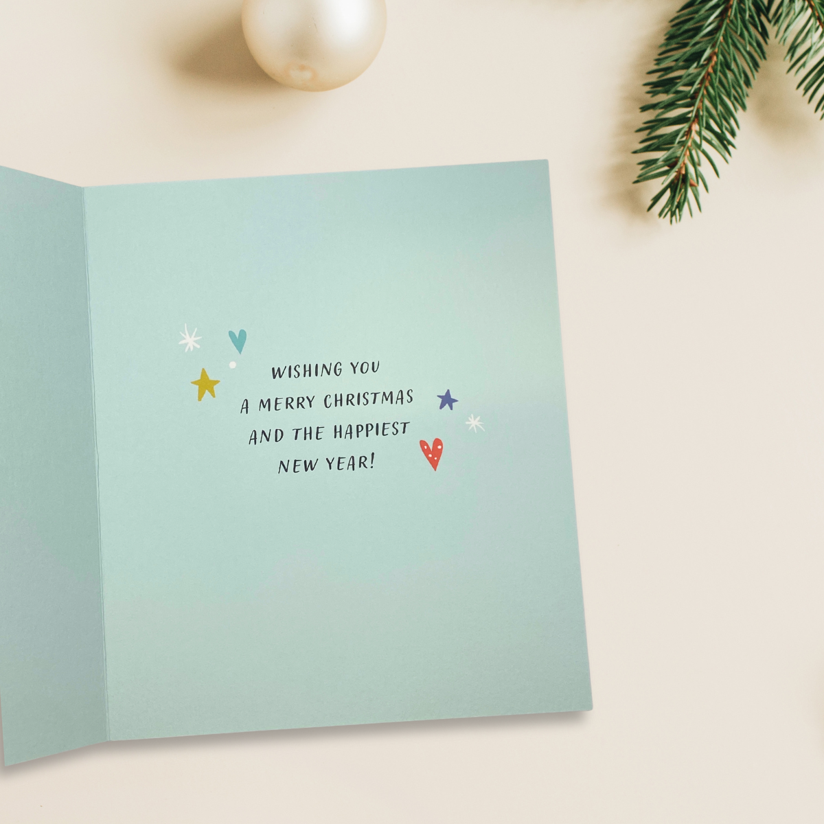 Nana Christmas Card - Robins & Stockings