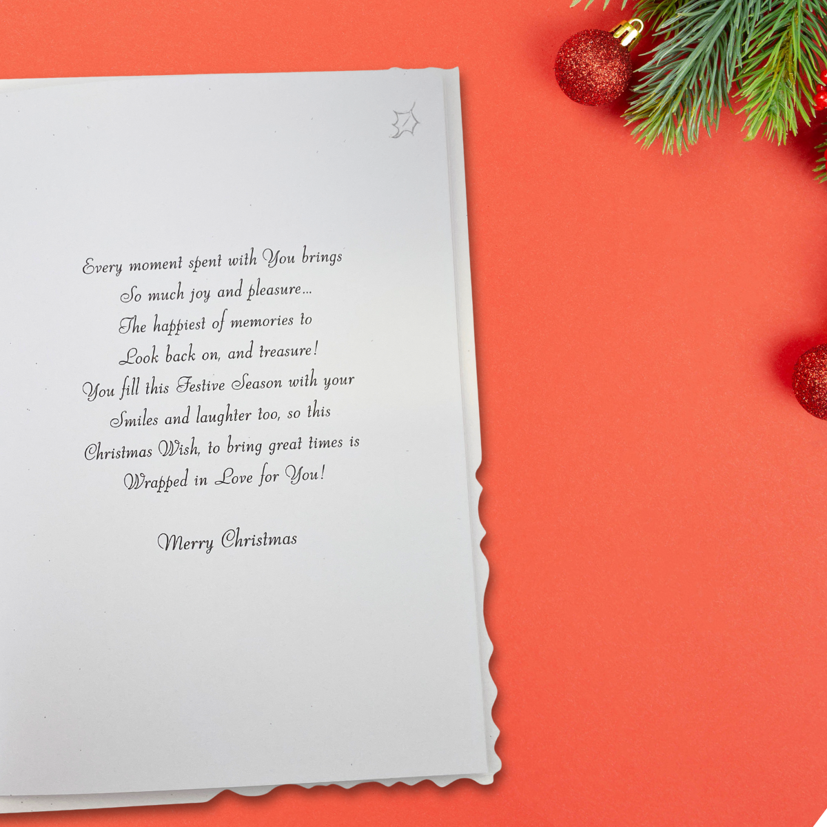 Granddaughter Christmas Card - Velvet Stocking & Gifts