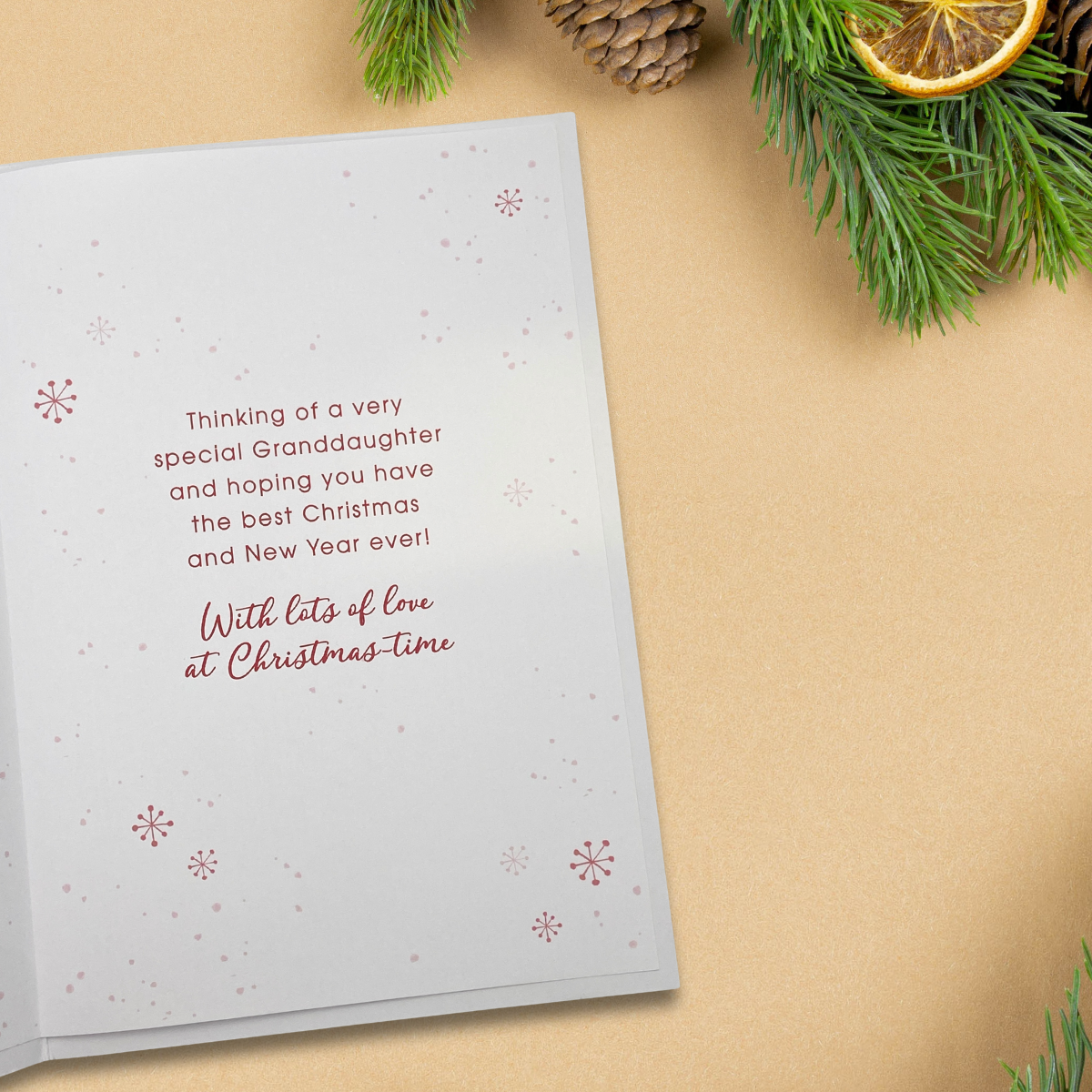 Granddaughter Christmas Card - Decorated Penguin