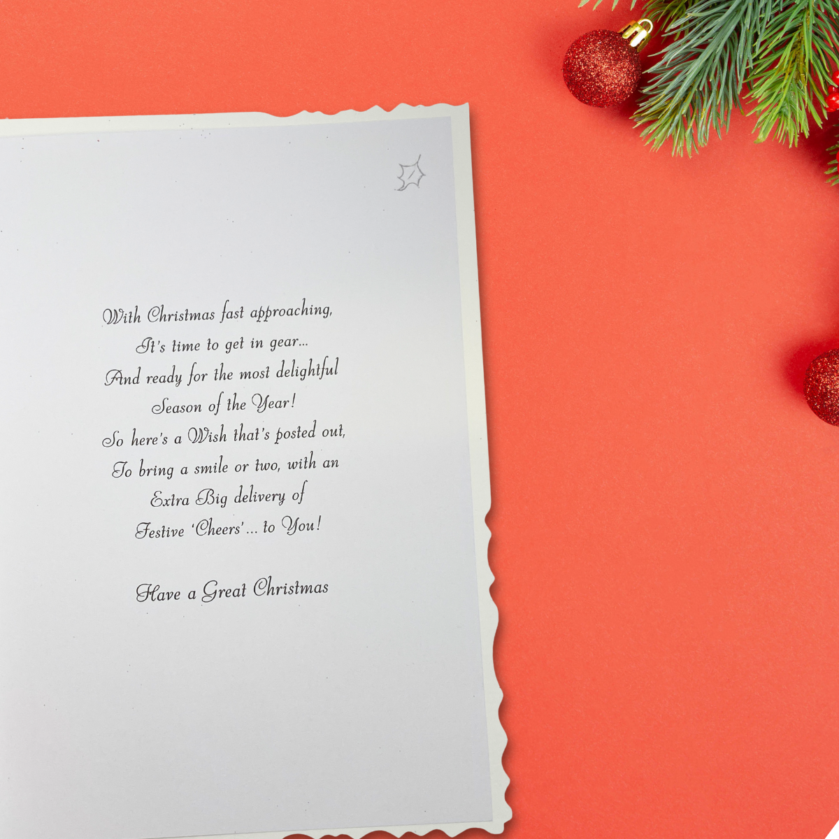 Brother Christmas Card - Velvet Santa Biker