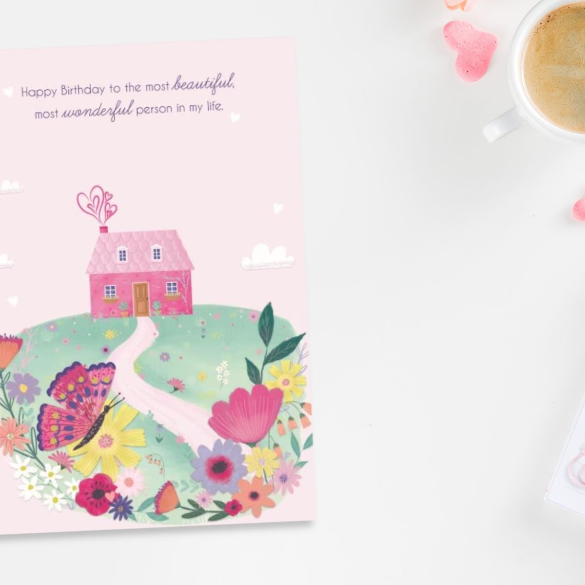 Wife Birthday Card - Home Is Wherever You Are