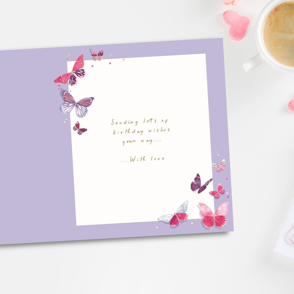 Granddaughter Birthday Card - Big World Little Things Butterflies