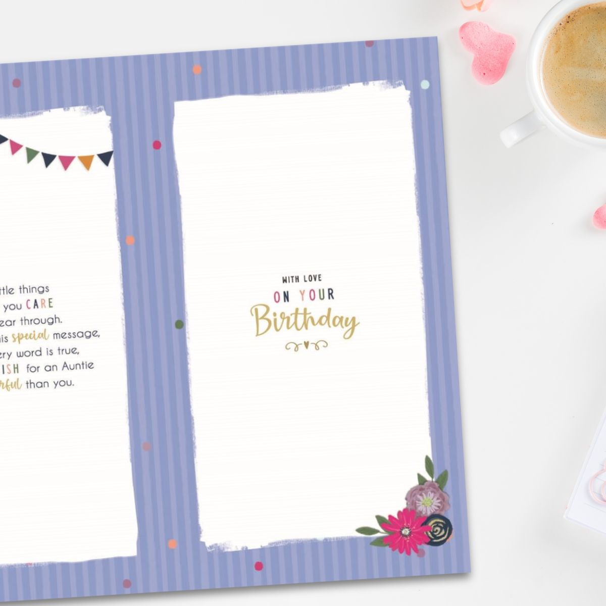 Auntie Birthday Card - Pavillion Floral Gift