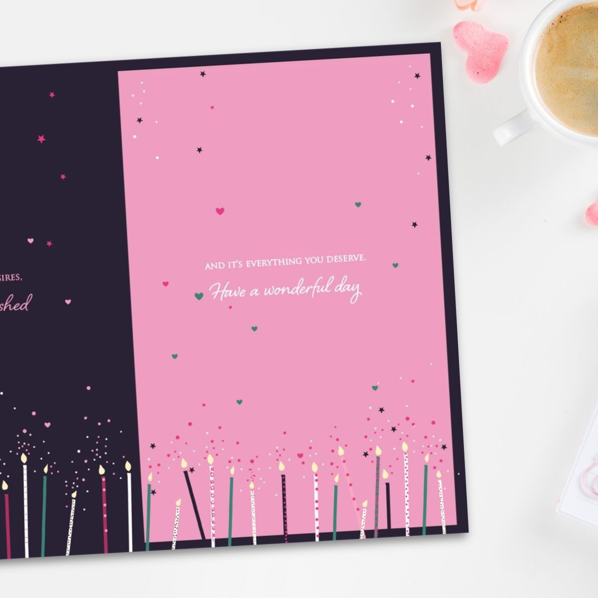 Daughter Birthday Card - Joy Floral Cake