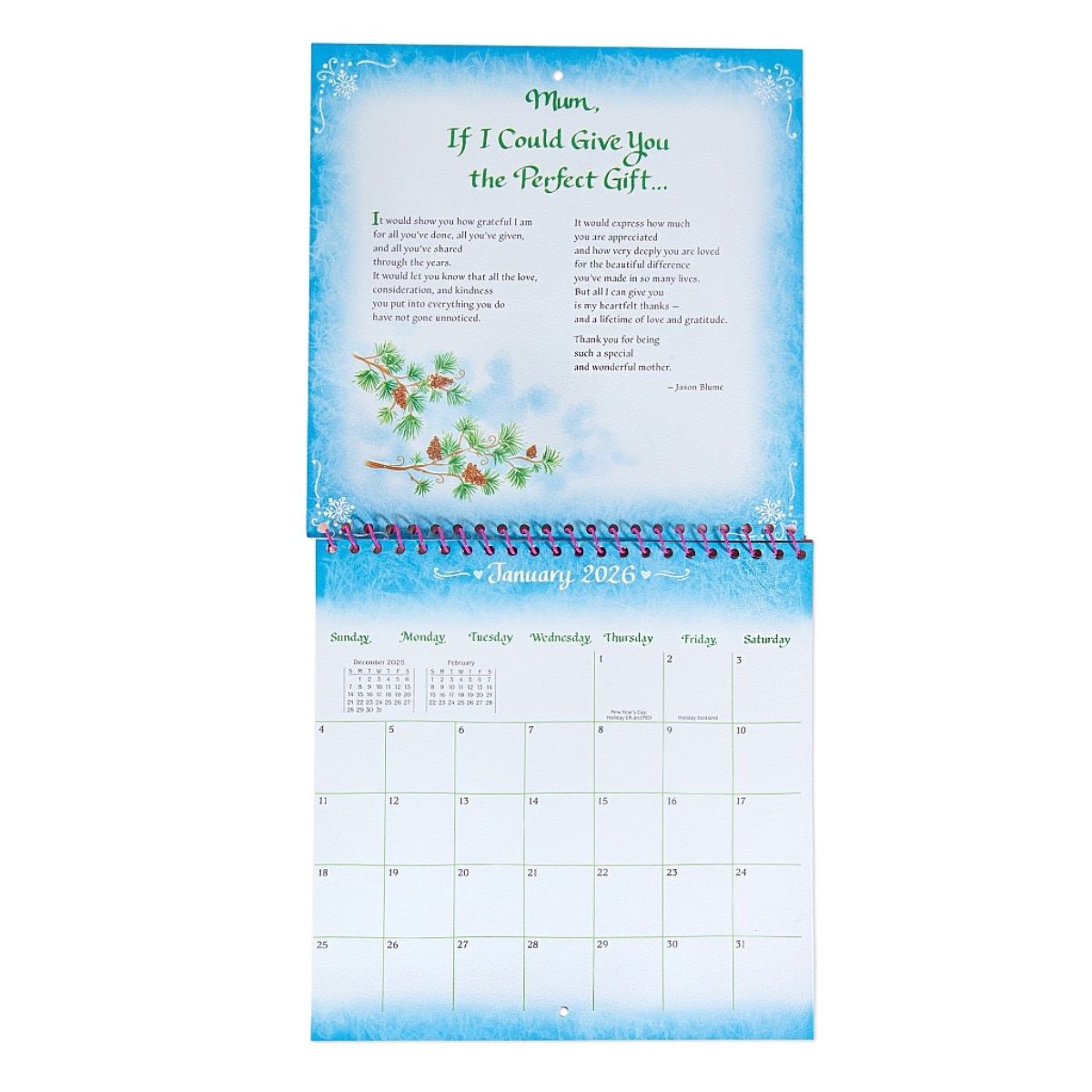 Blue Mountain Arts Calendar 2026 - To A Wonderful Mum