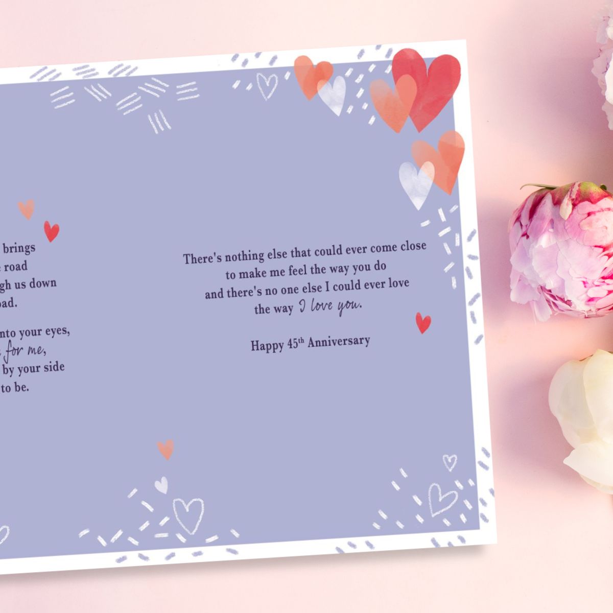 Husband Sapphire Wedding Anniversary Card - 45 Wonderful Years Together