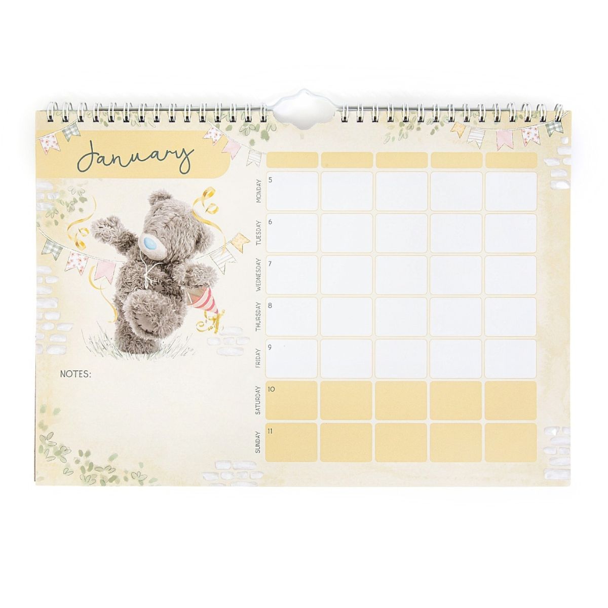 Me To You A4 Calendar 2026 - Month To View Organiser