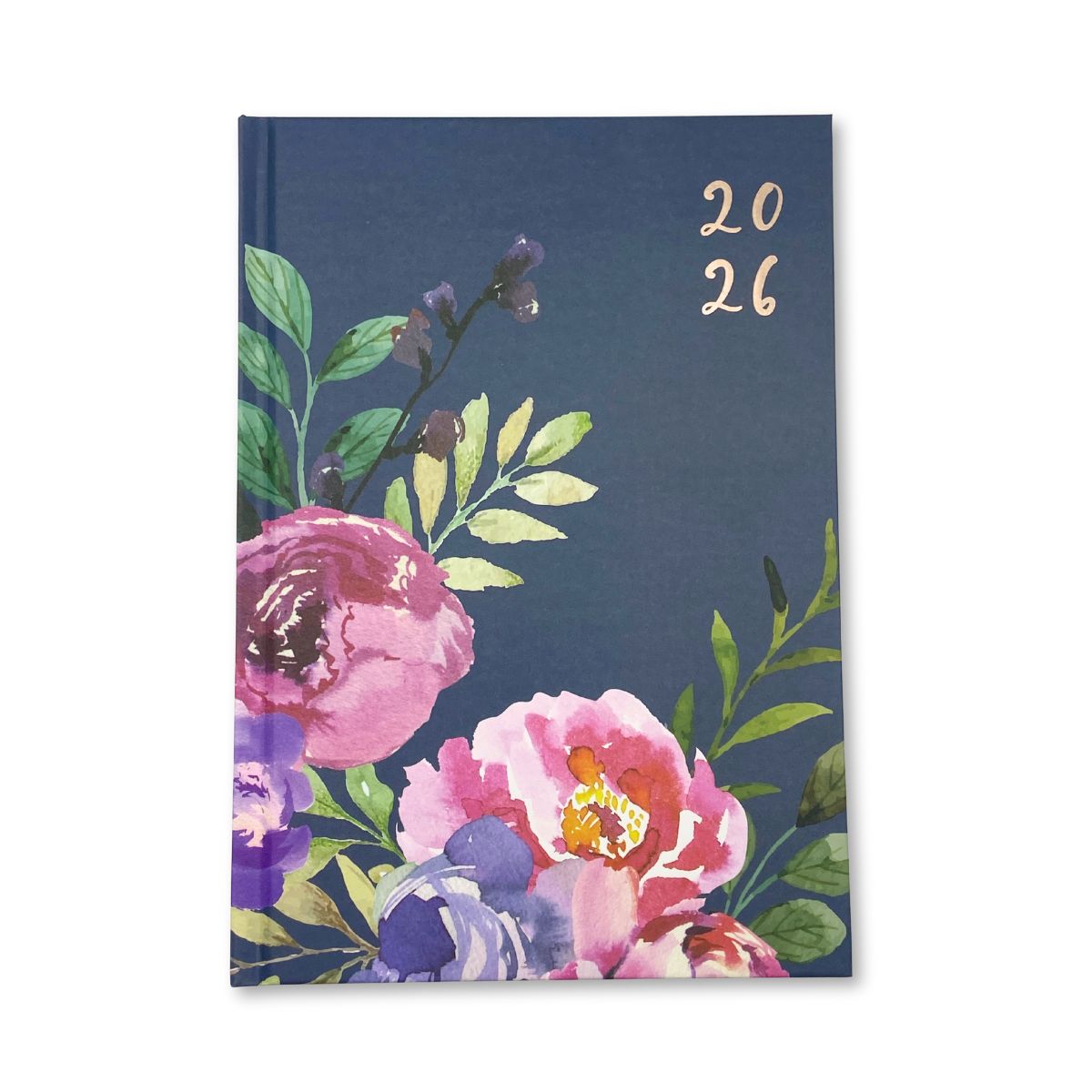 Diary 2026 - A5 Vintage Floral Navy