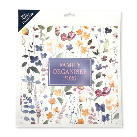 Family Organiser 2026 - Colourful Flowers