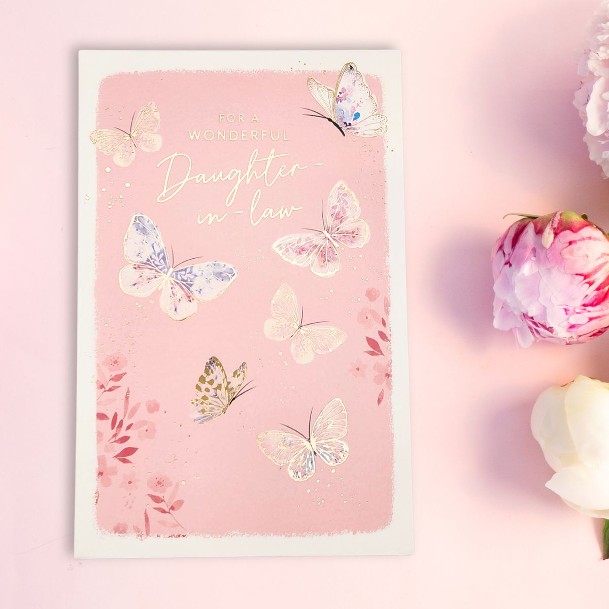 Daughter-In-Law Birthday Card - Butterfly Garden