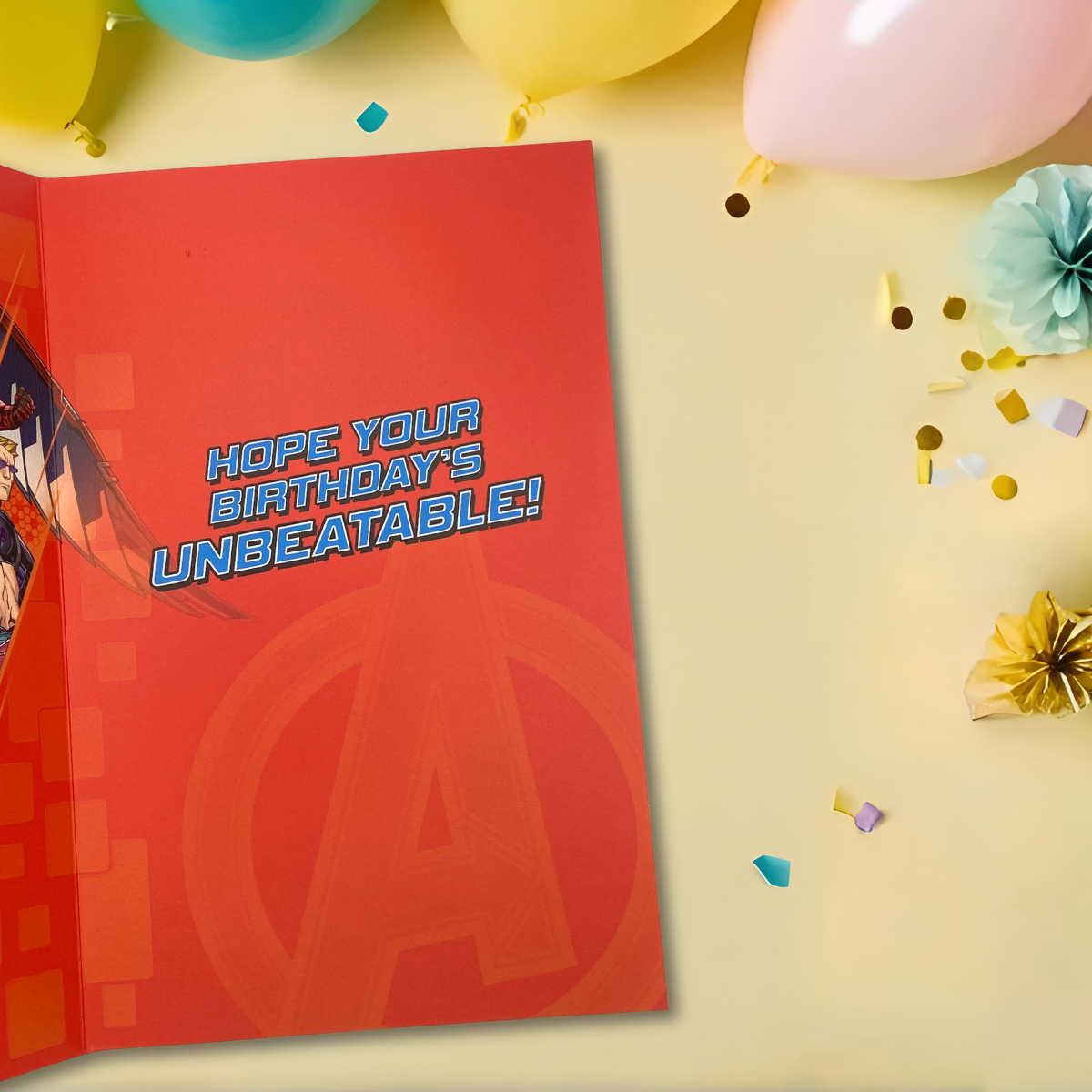 7th Birthday Card - Marvel Avengers