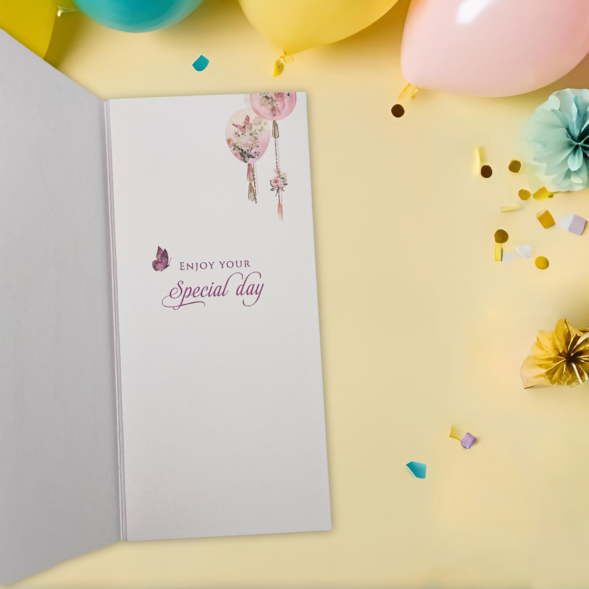 Money Wallet - Floral Balloons