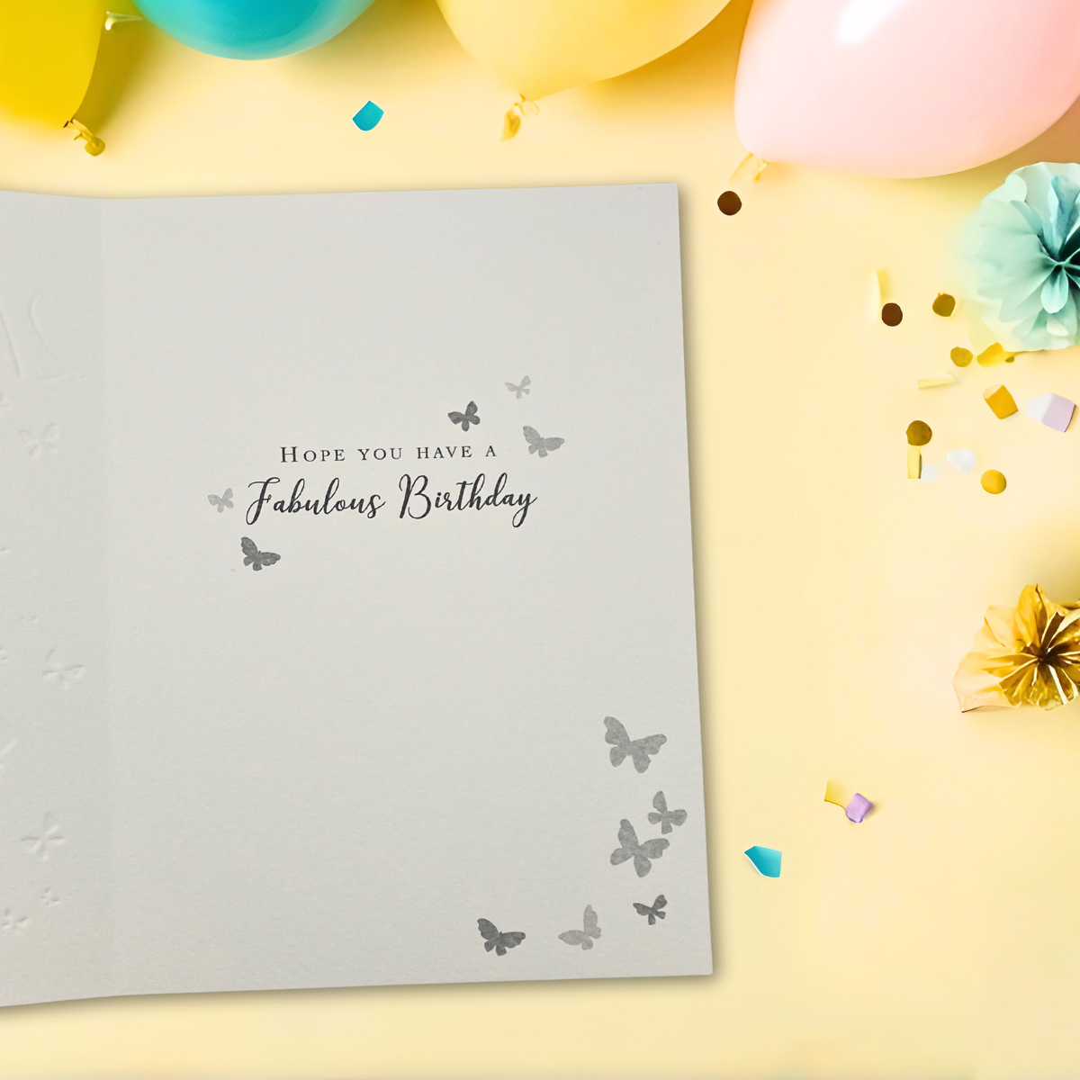 21st Birthday Card - Butterfly Dress