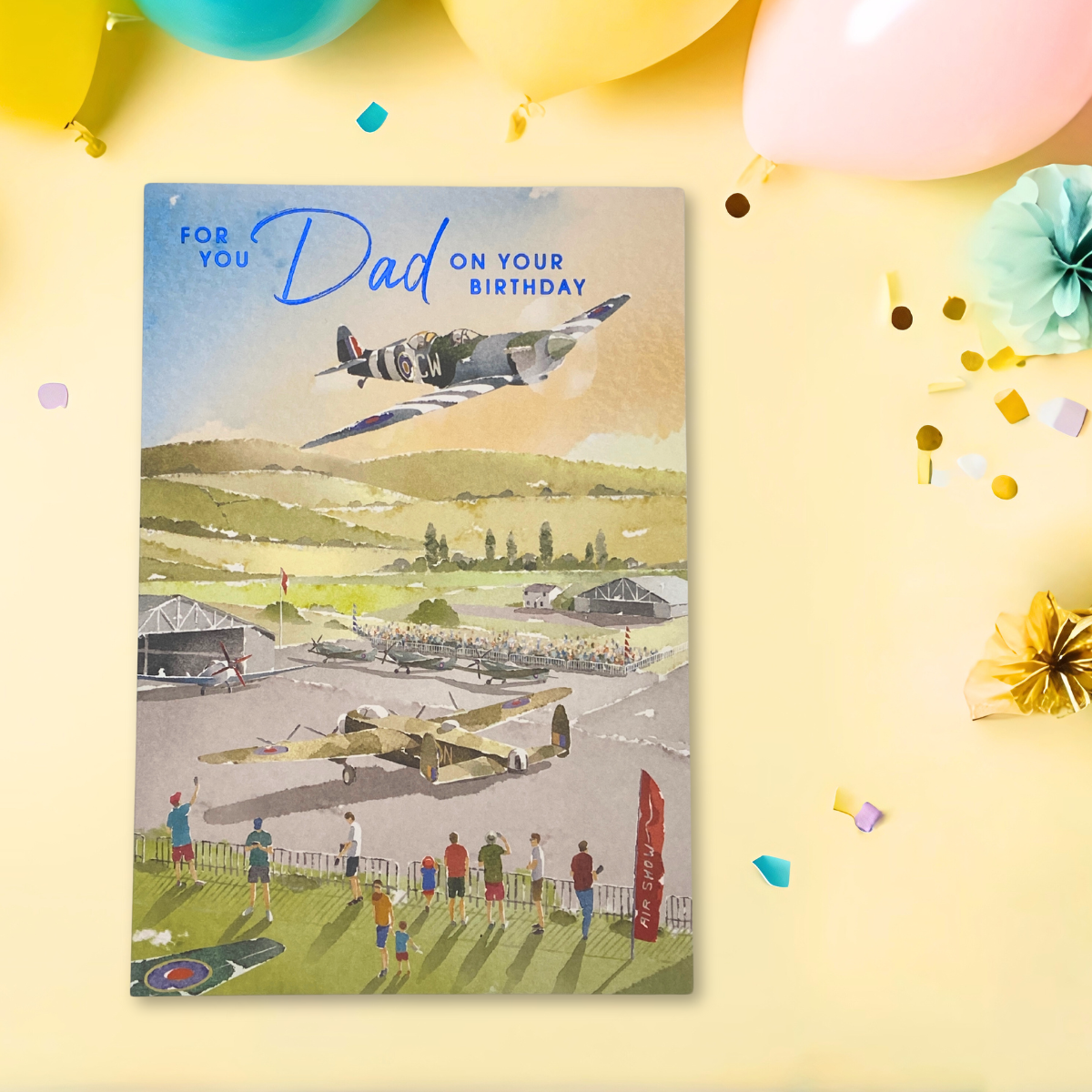 Dad Birthday Card - Drift Away Aeroplanes