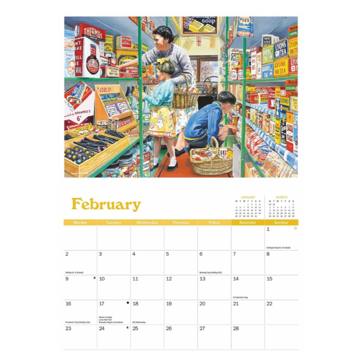 Calendar 2026 - Trevor Mitchell Golden Days A4 – The Celebration Store