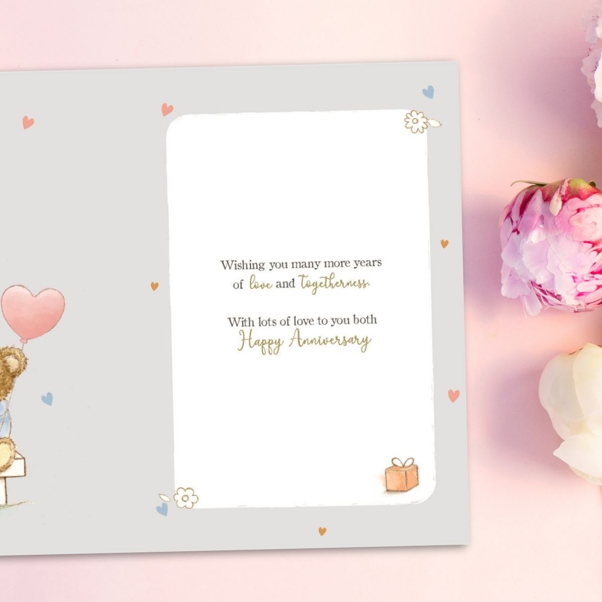 Mum & Dad Anniversary Card - Barley Bear