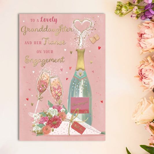Engagement Card - Granddaughter & Fiancé