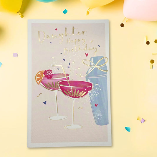Daughter Birthday Card - Cocktails