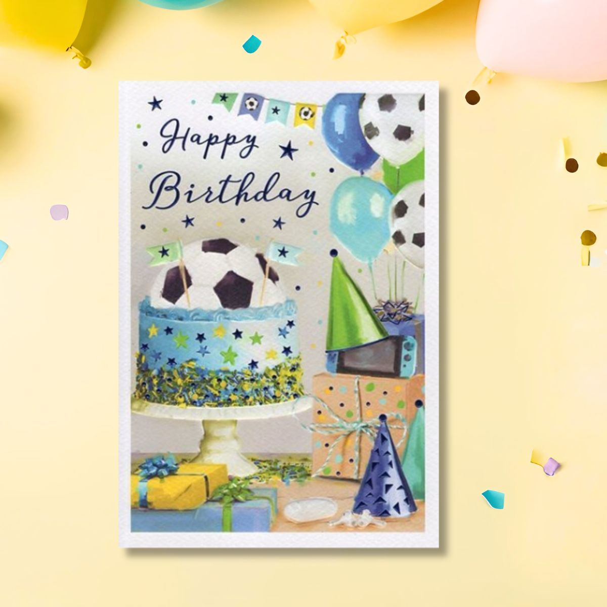 Essence Birthday Card - Football Cake