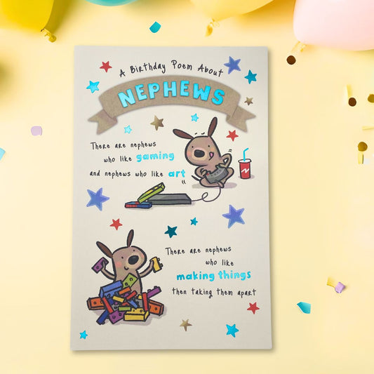 Nephew Birthday Card - Fiddlesticks