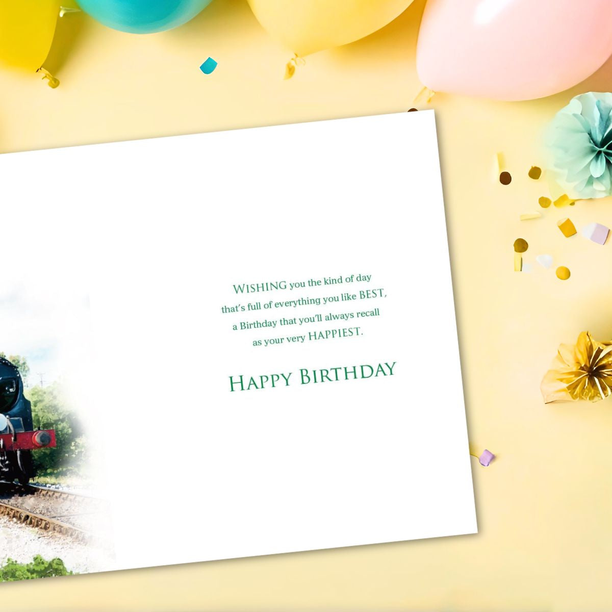 Essence Birthday Card - Steam Train