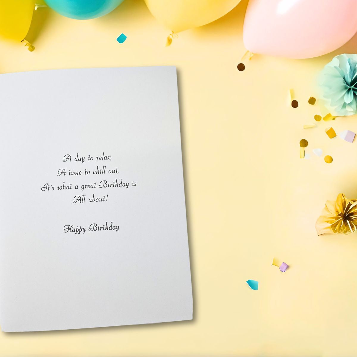 Velvet Birthday Card - Festival Scene