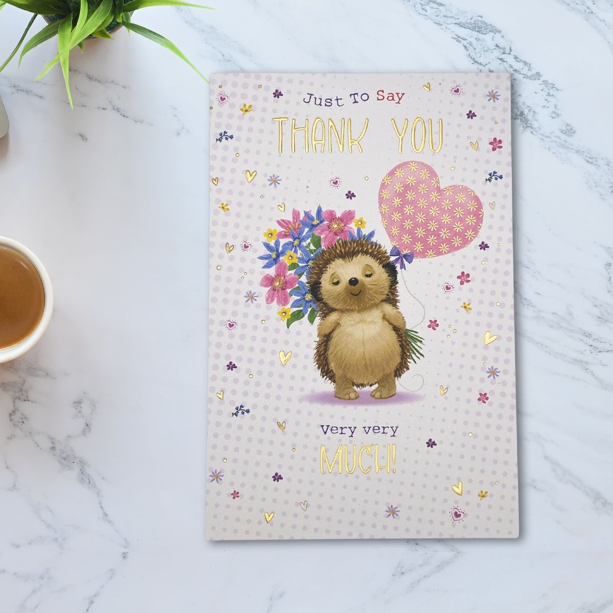 Thank You Card - Thank You Hartley Hedgehog