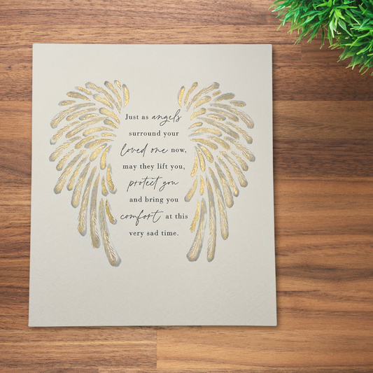 Sympathy Card - Angel Wings