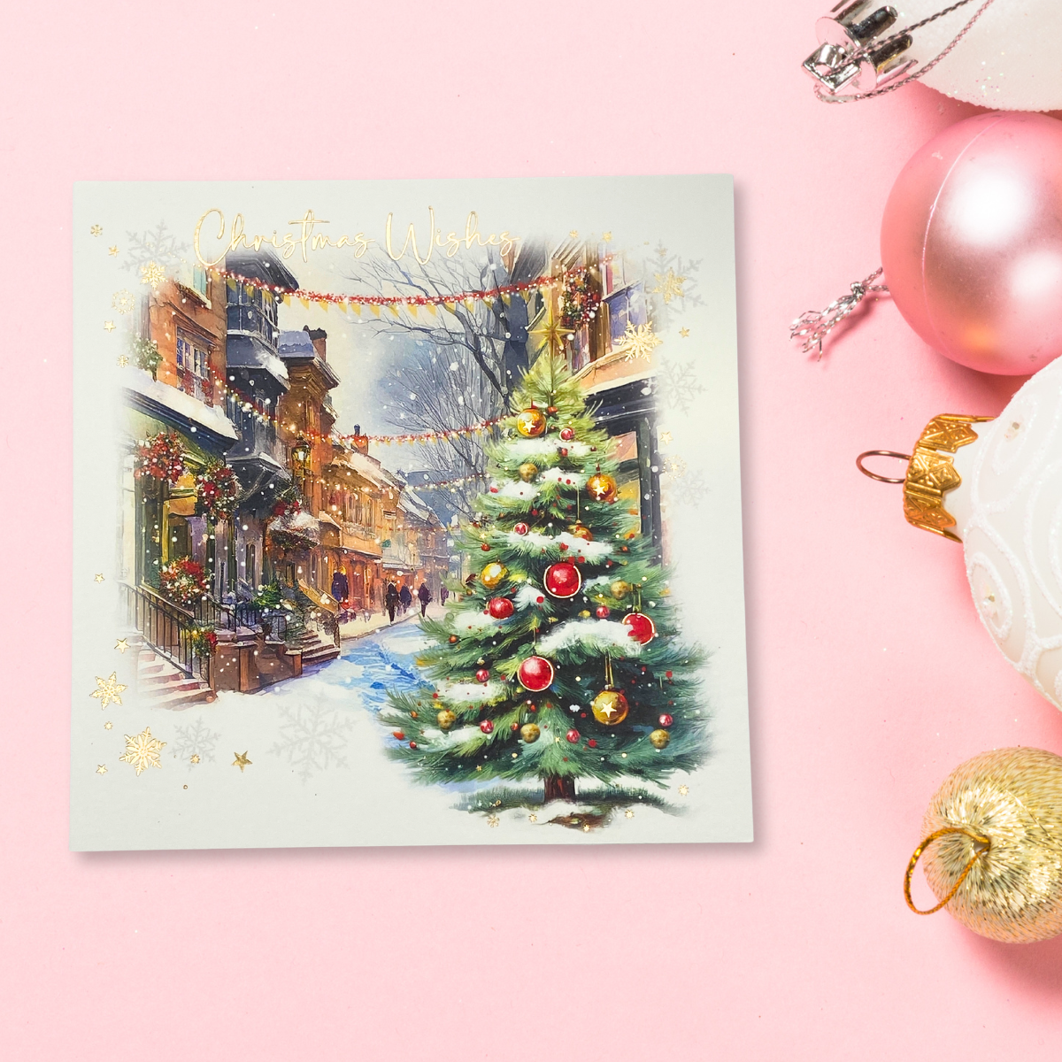 Open Christmas Card - Christmas Shopping