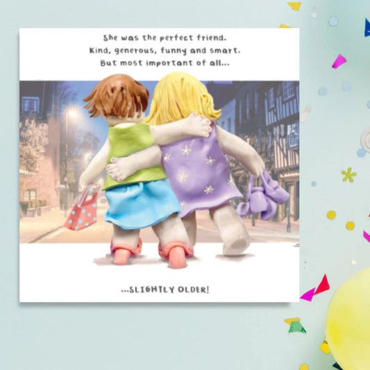 Model Family Funny Birthday Card - Slightly Older