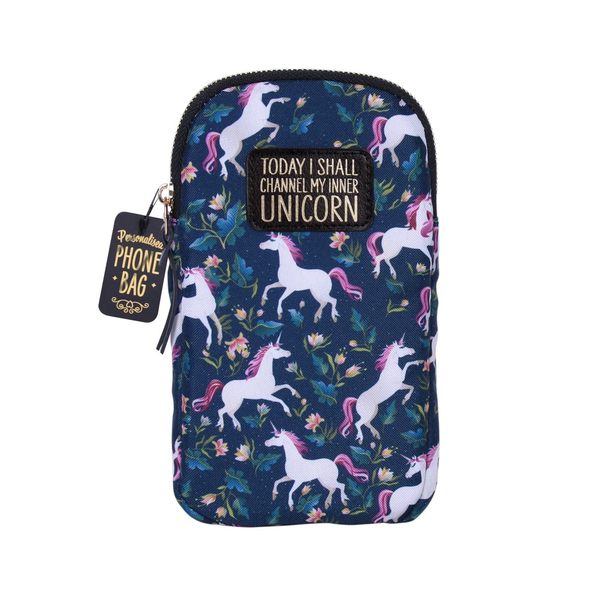 Personalised Mobile Phone Bag - Unicorn