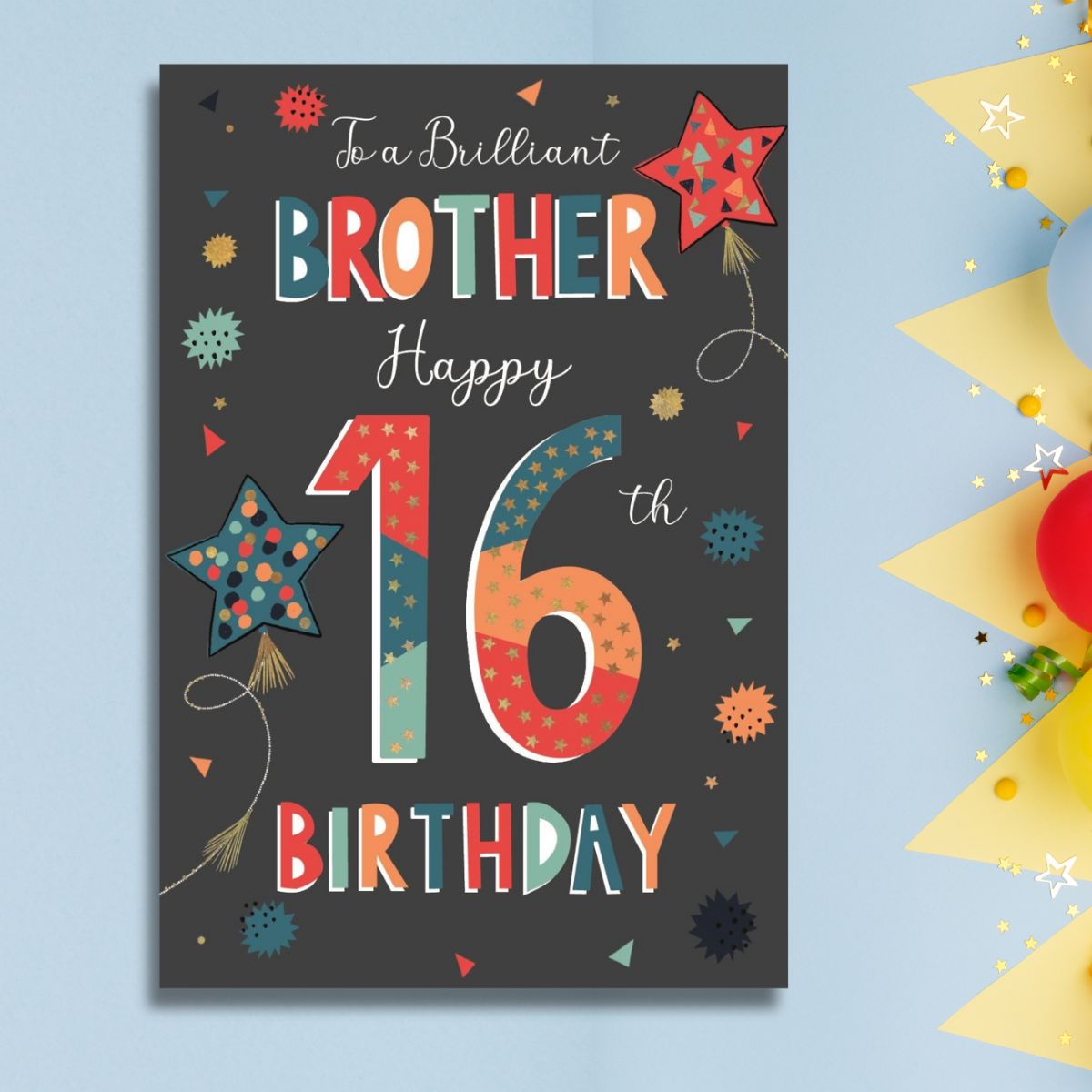 Brother 16th Birthday Card - Wonderful Wishes