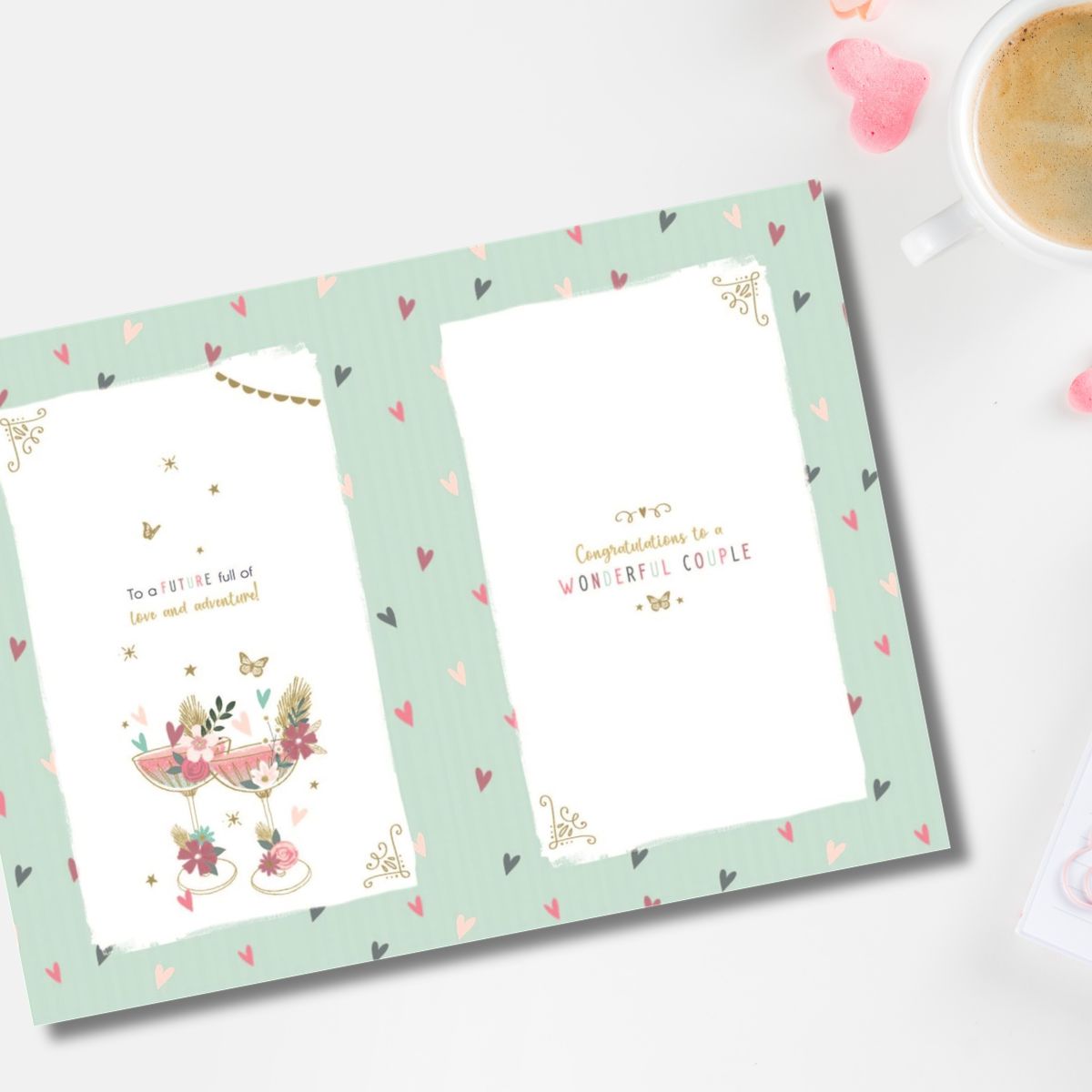 Wedding Day Card - Pavillion Glasses