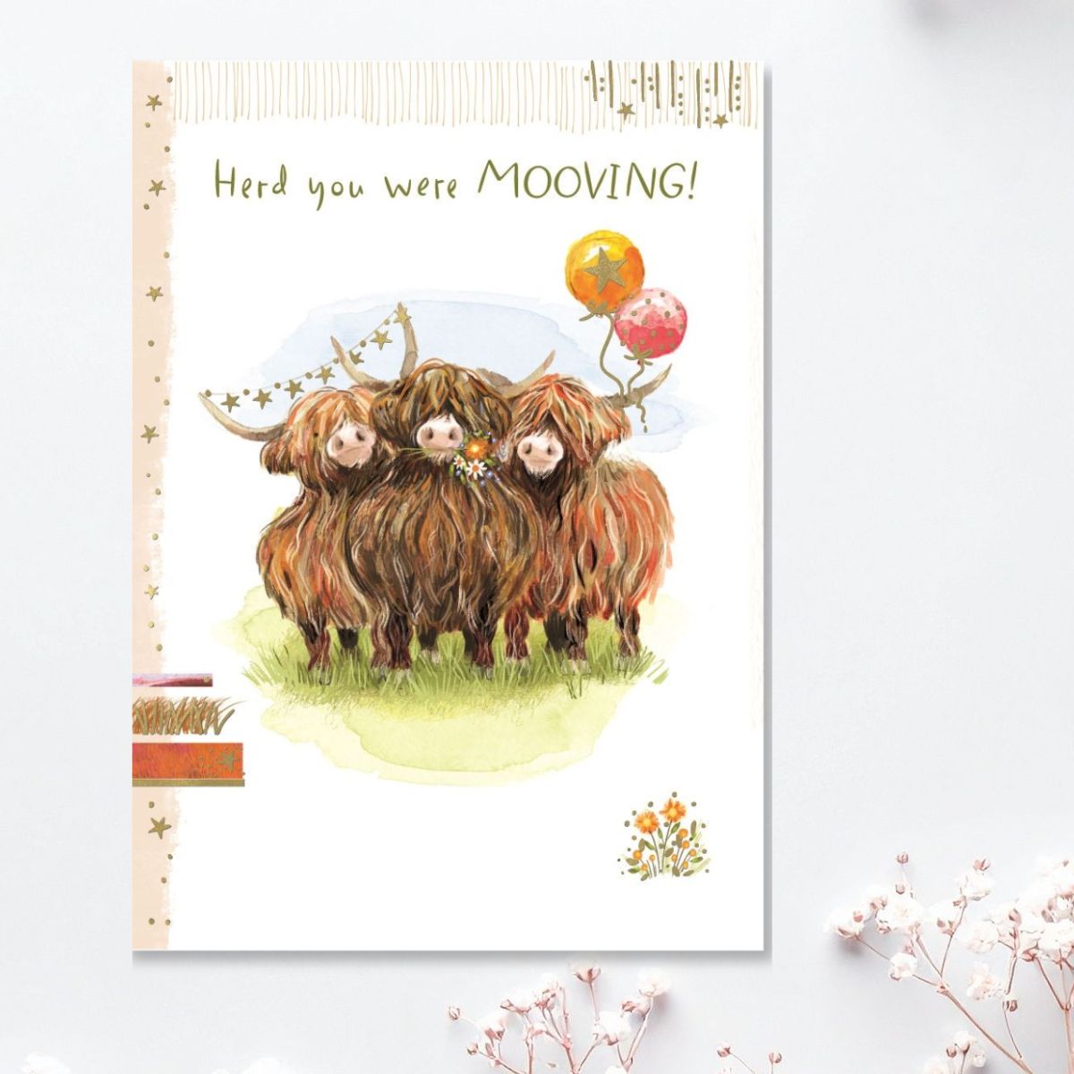 New Home Card - Herd You Were Mooving!